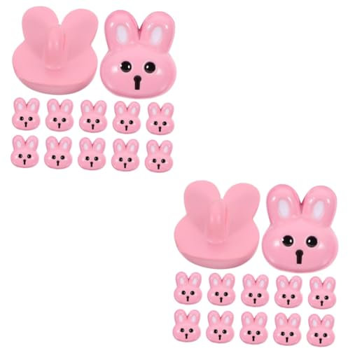 Tofficu 24stücke Ostern- Knöpfe Kleine Dekorative Hasenknöpfe Für Kinderbekleidung Für -bastelprojekte Und Kreative Kleidung