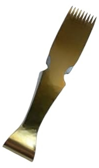 Professional Maqqash| Manqat | Manqash | Maamoul | Pastry Tongs | Dough Scraper Press | Baking Crimper Tool for Decorating and Sealing Shakarbura, Maamul, and Pie Crusts | (9 Precise Teeth)