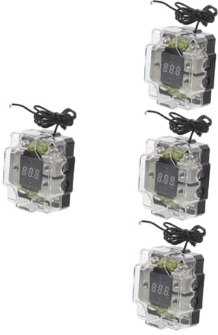 Mobestech 4stücke Auto Audio Sicherungshalter Mit Digitaler Anzeige Multifunktionaler Sicherungsblock Für Verstärker Einfache Installation Und Zuverlässige Nutzung Im Fahrzeug Für
