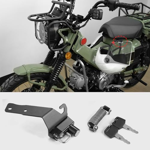 WOOGA Moto gancio casco serratura fibbia gancio di stoccaggio casco Moto serratura Replacement for Ho&n&da CT125 Hunter Cub Accessori 2020-2024