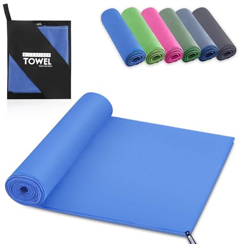 YC Kitchen Asciugamano Palestra, rapido assorbimento del sudore e dell'acqua, adatto come asciugamano sportivo, asciugamano da viaggio, asciugamano da bagno, asciugamano da spiaggia, 40 x 80 cm