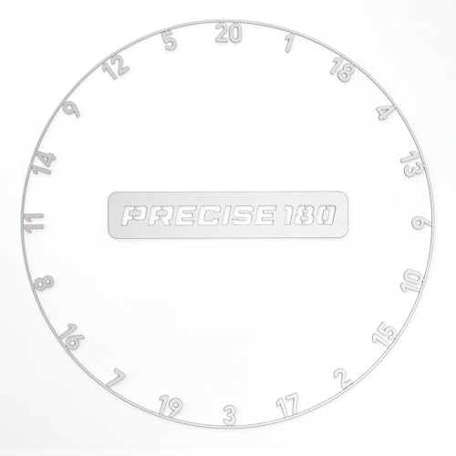 Precise180 - Onepiece Zahlenring - Premium Dartzahlenring aus 2mm dicken Stahl - 16 Farben - Dartscheiben Nummernring - Dartzubehör