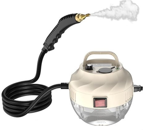 Limpiador A Vapor De 2500W , Limpiador A Vapor De Mano De Alta Presión con 6 Marchas Ajustables, Vaporizador Portátil para La Limpieza Del Hogar Tapicería Del Coche Azulejos Lechada Hogar(Syyle2)