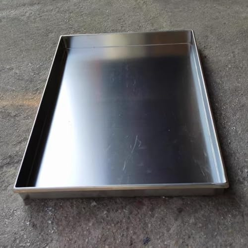 IBOWZ Bandeja de Goteo para Aire Acondicionado con Drenaje Bandeja para Aire Acondicionado de Ventana para la recolección de condensado Recipiente de Agua Grande Acero Inoxidable Prevención de Fugas