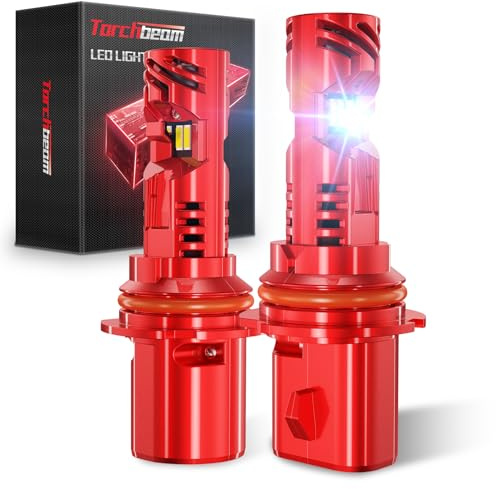 Torchbeam 57500LM 90 07 LED Bulb Lights, 6500K White Upgrade, Ultra-Focused Beam, Plug & Play, Pack of 2