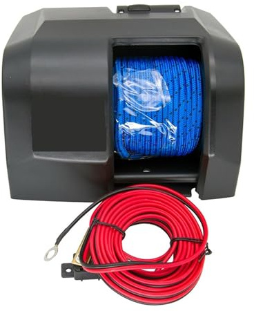 SMTYXS Verricello Elettrico for Ancora for Barche, Elettrica for Acqua Salata Marina con Telecomando Wireless, 25 Libbre Gruppo Potente