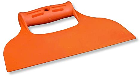 DEWEPRO® Kunststoffspachtel - Flächenspachtel mit Griff ohne Zahnung - Breite: 235mm - Breitspachtel - Fugenspachtel aus Kunststoff