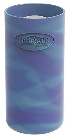 Dr. Brown's Options+ - Funda fina para botella de cristal, 100% silicona, brilla en la oscuridad, sin BPA, 1 unidad
