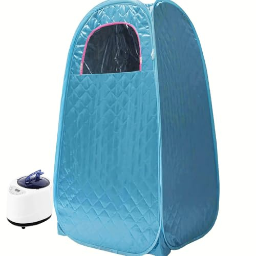 1 person ångbastutält bärbart spa-rum hemma helkropp bantning fällbar avgiftningsterapi ångfals bastu bastu generator
