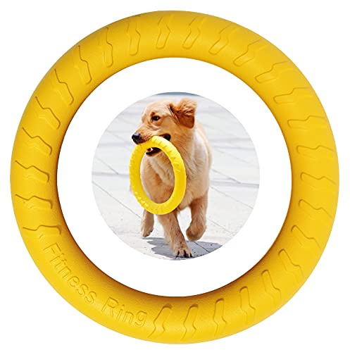 MMSGA Anillo de Fitness y Mordida para Perros, Equipo de Ejercicio de Agilidad, Entrenamiento Interactivo de Tira y Afloja para Perros Pequeños y Grandes
