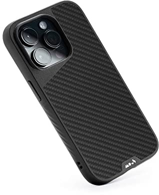Mous for iPhone 14 Pro Max Case MagSafe Compatible, Limitless Carbon Fiber - Shockproof