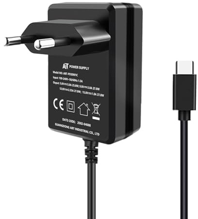 GeeekPi PD 27W Netzteil für Raspberry Pi 5, 5V 5A USB-C Netzteil für Raspberry Pi 5 16GB/8GB/4GB/2GB