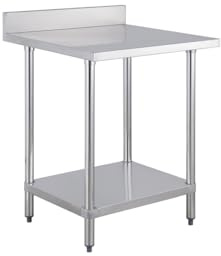 METRO Professional Arbeitstisch GWTS4077B, Edelstahl, 70 x 70 x 85 cm, Silber