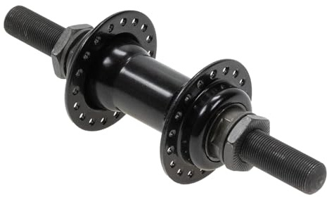 Generisch Fahrrad Vorderrad Nabe BMX 14mm Vollachse 36 Loch schwarz ohne Muttern