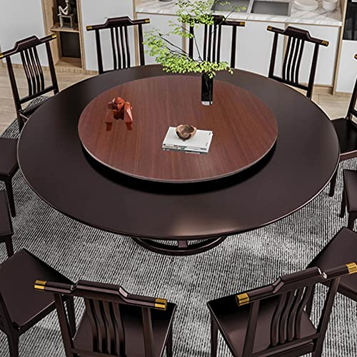 Plateau Rotatif En Bois Rond, Grand Plateau Tournant De Table À Manger, Plaque De Service Rotative, Assiette De Service Rotative, Roulement Silencieux, Table De Jardin ( Color : A , Size : 70cm-28in )