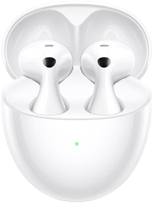 HUAWEI FreeBuds 6 Auriculares Inalámbricos, Ajustados a los Oídos, Sonido Auténtico de Doble Controlador, Llamadas Estables y Claras, Open-fit ANC, 36H Duración de la Batería, IP54, iOS&Android,Blanco