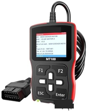 POAHNCU Lectura de código de avería, Herramienta de diagnóstico for Motocicletas MT100, escáner OBD2, Lector de códigos for ABS de Motor, escáner automotriz para diagnóstico de averías del vehículo