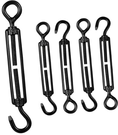 Mikinona 5stücke Edelstahl Turnbuckle Haken Und Öse Spannschloss Seilspanner Für Sonnensegel Zugkraftverstellbare Hardware Für Metallene Kabeldrahtverbindung