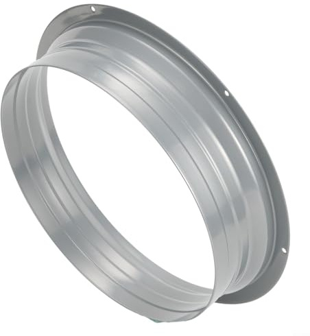 Drivstraw Brida de conector de conducto de acero galvanizado 75-250 mm – Montaje redondo para conductos flexibles/rígidos – Drenaje/Residuos/Tubo de ventilación Acoplamiento Collar (250 mm)