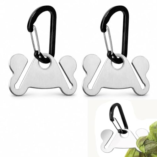 Livawnd 2 Pack Hands-Free Dog Poop Bag Holder, Portable Waste Bag Carrier Dispenser for Leash, Durable Pet Waste Accessories (Black)