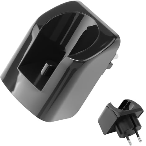 KingYH Elektrisches Zahnbürsten Kabelloses Wandladegerät für Oral-B Braun EU Steckdose für Oral-B Pro Vitality Genius X iO3 iO4 iO5 iO6 (Schwarz, Elektrisches)