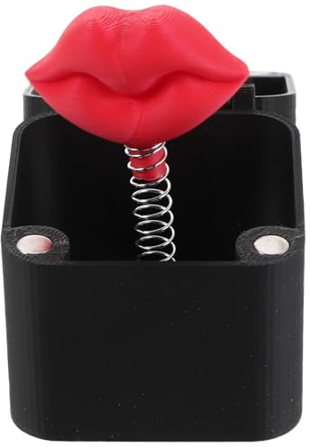 Rote Lippen Geschenkbox Valentinstag für Erwachsene, Halloween Mottoparty | Kunststoff, Pop Up , Tragbar und Kreativ, für Geburtstag und Weihnachten