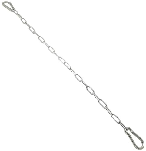 MAGICLULU Verrou de Porte Multifonction à Chaîne en Acier Inoxydable 59 Cm, Serrure Réutilisable pour Portail de Chevaux, Écluse de Grange Résistante à L’usure, Accessoire Sécurisé