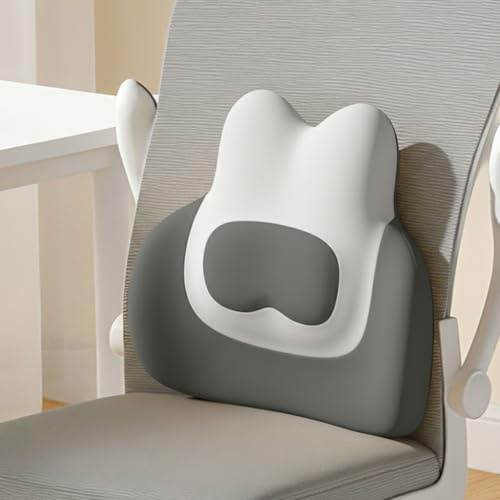 ETOFIXEE Coussin Lombaire Ergonomique en Mousse à mémoire de Forme pour Chaise de Bureau, Soutien Dorsal réglable pour Voiture, Maison, Bureau, Fauteuil Roulant