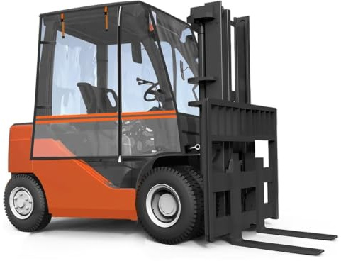 Copertura per carrello elevatore, recinzione universale impermeabile della cabina, materiale trasparente resistente, protezione UV, adatto per tutte le stagioni, 145 L x 47 W x 52 H per capacità