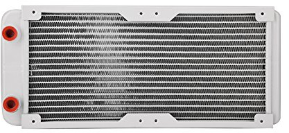 G1/4 Aluminium Kühler für Flüssigkeitskühlung mit galvanischer Alu-Beschichtung, 240mm, langlebig, antioxidativ