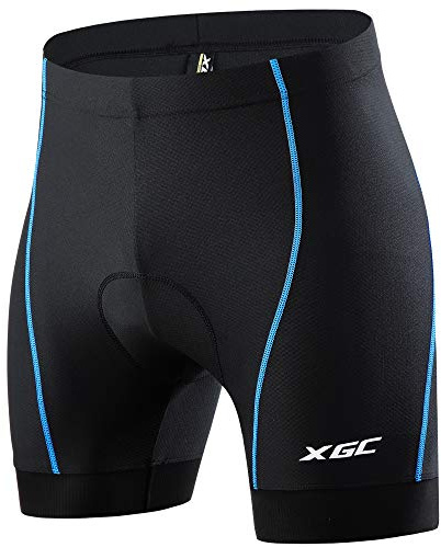 XGC Cykelkalsonger för män cykelshorts cykelbyxor med elastisk ventilerande 4D gel sittdynor med hög densitet