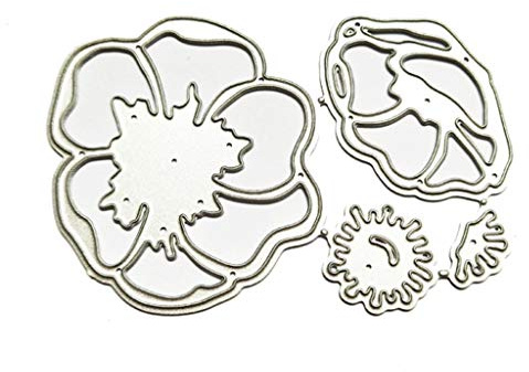 3D Blume Stanzschablone Scrapbooking Stanzschablonen Stanzen Schneiden Schablonen Stanzformen, Für Sizzix Big Shot/Cricut Cuttlebug/und Andere Stanzmaschine