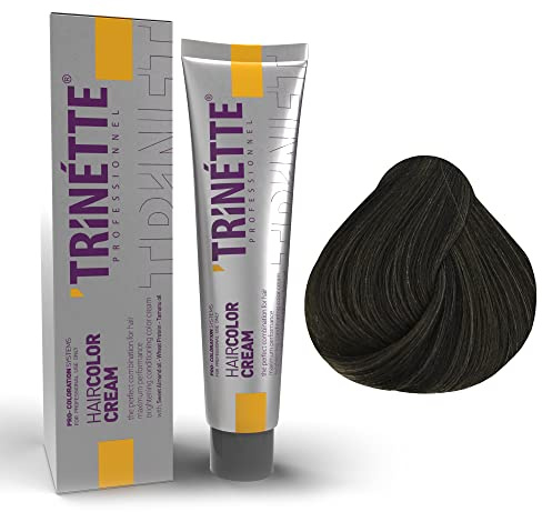 Trinette Professionelle No 7.11 Intensiv Aschblond Permanente Haarfarbe Creme 100 ml – Extra Kühle Farbergebnisse, Hohe Pigmentdichte, Starke Neutralisierung