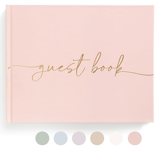 Lamare Blank Page Wedding Guest Book – Polaroid Guest Book for Wedding Reception, Baby Shower, Birthday, Bridal Shower and Special Event Guestbook – A Stylish Sign in Book for Party