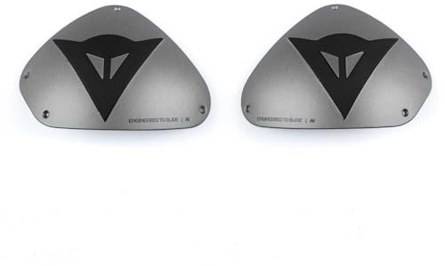 Dainese - Dets Aluminum Shoulder Plates, Protectores de Aluminio para Hombros de Motocicleta, Protectores de Recambio para Mono de Motocicleta, para Hombres y Mujeres, Aluminio/Negro
