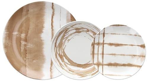 Tognana Marea Beige, Vajilla 18 piezas, porcelana, beige