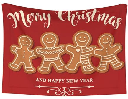 ZORIN Hundedecke, waschbar, weiche Decken für Hunde, Weihnachten, Lebkuchen-Familie, flauschig, Katze, Zwinger, Kiste, Bett, Haustierkissen für Katzen, Kätzchen, Welpen, Tiere (70 x 50 cm)