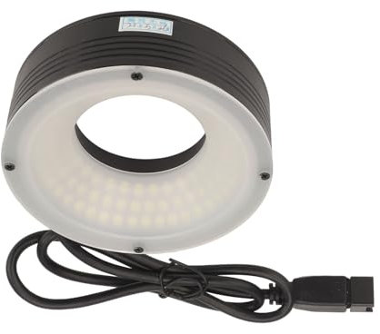Lampe Annulaire LED pour Microscope, éclairage Annulaire Haute luminosité pour Microscope Stéréo, 144 LED, Utilisation Polyvalente, Performances Fiables, pour Microscope