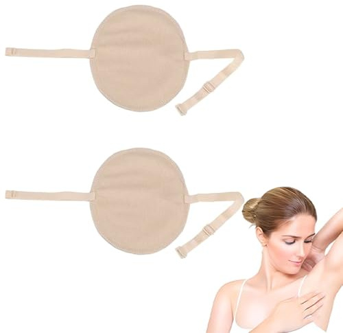 Almohadillas para axilas Reutilizables, Algodón Absorbentes Antitranspirante Bloqueador Sujetador del Protector del Sudor Duraderas Lucha contra hiperhidrosis Sin sudor Protección para mujeres