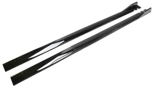 Uklal 2 PCS Auto ABS Seitenschweller, Für Golf 4 2018-2024 Seitenschürze Splitter Zubehör Flügel Diffusor Car Styling Dekoration Zubehör,A