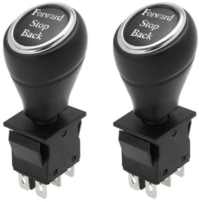 OTOTEC 2 interruptores basculantes de encendido y apagado automático, interruptor basculante rectangular, interruptor de accionamiento de palanca de 2,8 mm, terminales de conexión rápida, color negro