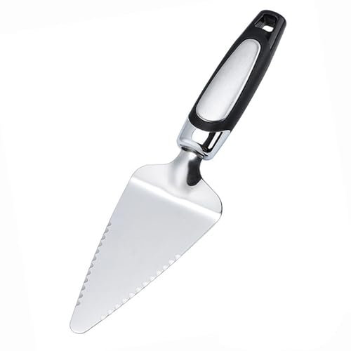 Cake and Pie Server, Stainless Steel Knife Cake and Server Cake Cutter with Serrated Edges for Cake Pizza