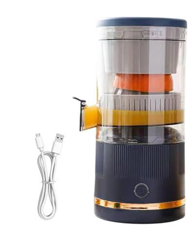 Spremiagrumi automatico – Pratica macchina per succo con pressatura fine | Estrattore di succo ABS con separazione automatica, spremiagrumi, spremiagrumi, spremiagrumi, 7,4 V, spremiagrumi,