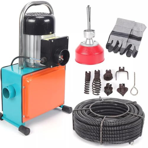 Spirale de nettoyage de tuyau de machine de nettoyage de tuyau électrique 1000 W