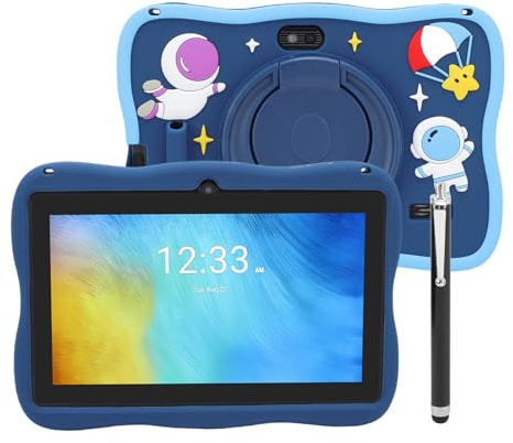 Jectse Tablet per Bambini, Tablet da 7 Pollici per Android 7.0, 1 GB+16 GB Espandibile, Doppia Fotocamera CAMPORE DI CONTROLLO Parentale IPS con Custodia Protettiva, App Kids