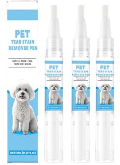 Generisch Tränenflecken Beim Hund Entfernen, Tränenfleckenentferner-Stift für Hunde & Katzen, für Hundeaugen mit Aloe Vera und weicher Spitze für weiße Hunde – eine Alternative zu Augentropfen Hund