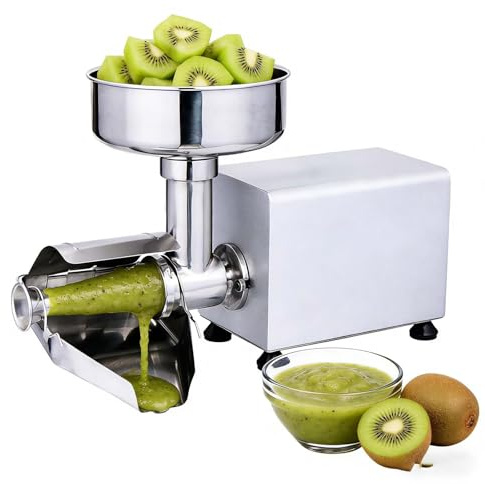 SIEEOUR 450W Macchina per Smerigliatura Pomodori,Smerigliatrici per Marmellata,Setaccio Elettrico con Motore in Rame Puro,Pressa per Smerigliatura Alimenti,per Salse,Marmellate e Ketchup