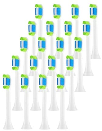 Têtes de brosse de rechange souples à clipser for poignées de brosse à dents
