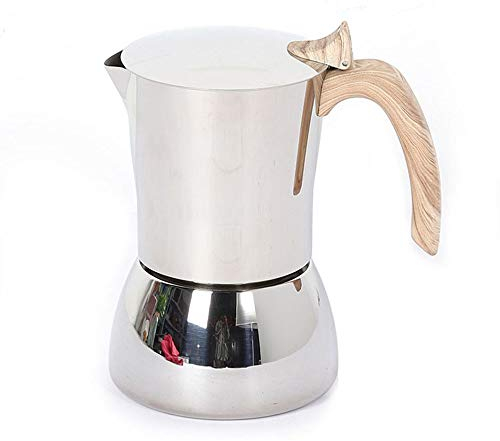 KUANDARMX easy to use Coffee Pot, Stainless Steel Filter Stove Mocha Coffee Pot Moka Italian Espresso Coffee Maker Percolator Tool for Kitchen Office gift