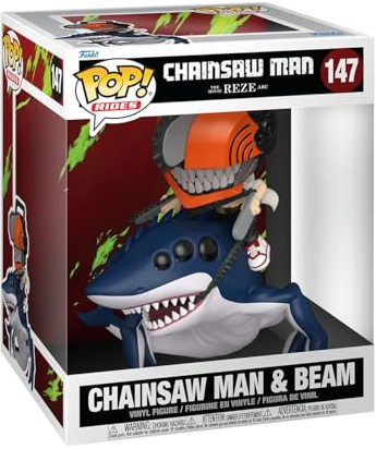 Funko POP! Rides Deluxe: Chainsaw Man - Reze and Beam